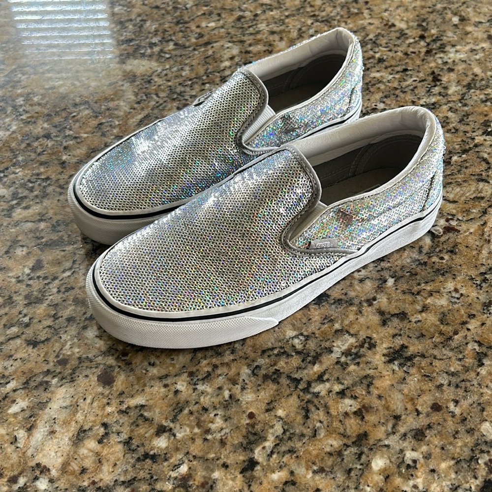 Vans Slip on sequins sparkle women’s 8.0 men’s 6.5